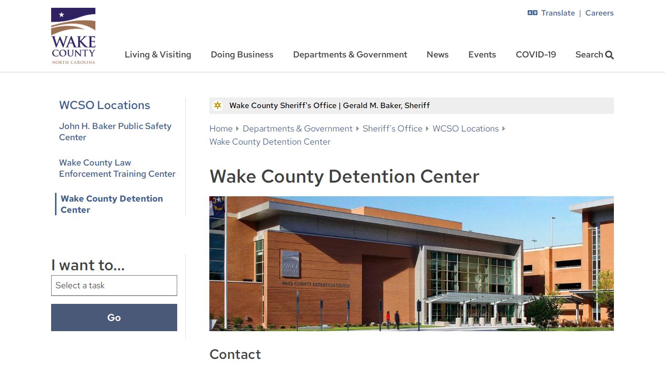 Wake County Detention Center | Wake County Government